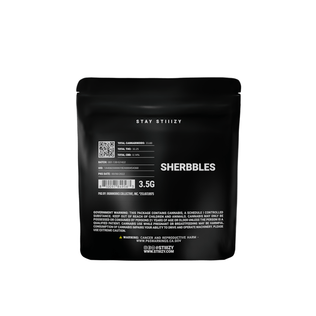 Black - Sherbbles - 3.5g STIIIZY