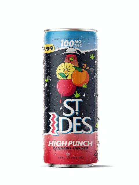 image of ST IDES    FRUIT PUNCH | 12OZ HIGH PUNCH 100MG   : Drinks