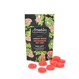 image of Smokiez Edibles Sour Watermelon Fruit Chews   Smokiez : Edibles