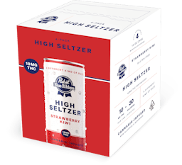 Picture of thePabst (PBR)PBR Infused Seltzer High Strawberry Kiwi 10mg 4pk