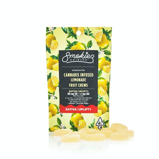 image of Smokiez Edibles Sweet Lemonade SATIVA 100mg THC Fruit Chews : Edibles