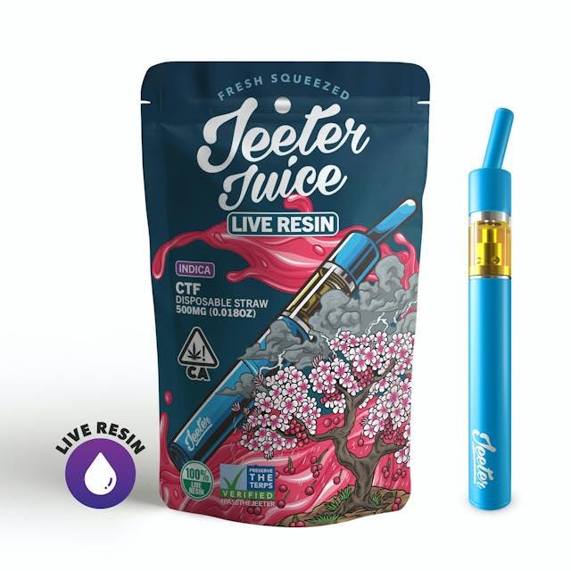 image of Jeeter CTF 0.5G Disposable Straw    Live Resin Juice : Vape Pens