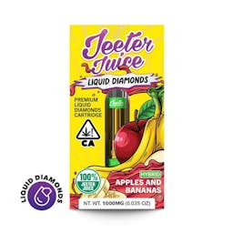 Picture of theJeeter Juice Liquid Diamonds Vape Cartridge   Apples and Bananas