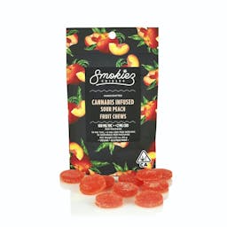 Picture of theSmokiez EdiblesSour Peach Fruit Chews 100mg