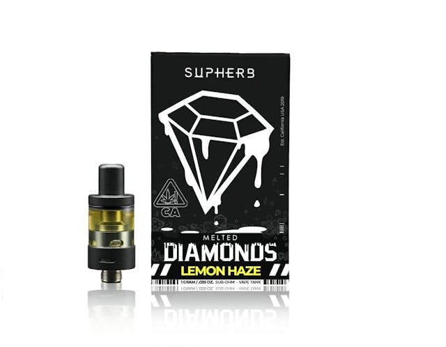 image of Supherb Melted Diamonds Super Lemon Haze   1g    : Vape Cart