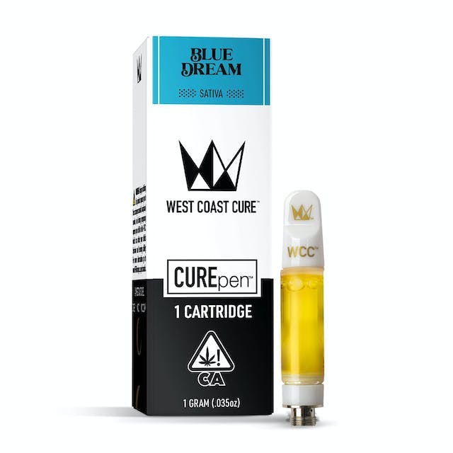 image of West Coast Cure Blue Dream CUREpen Cartridge   1g : Vape Cart