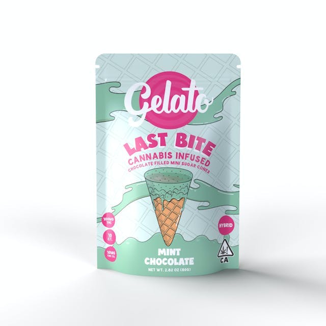 Last Bites Mint Chip Chocolate Mini Cones 100mg