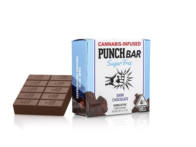 Punch Bar Sugar Free - Dark Chocolate 100mg