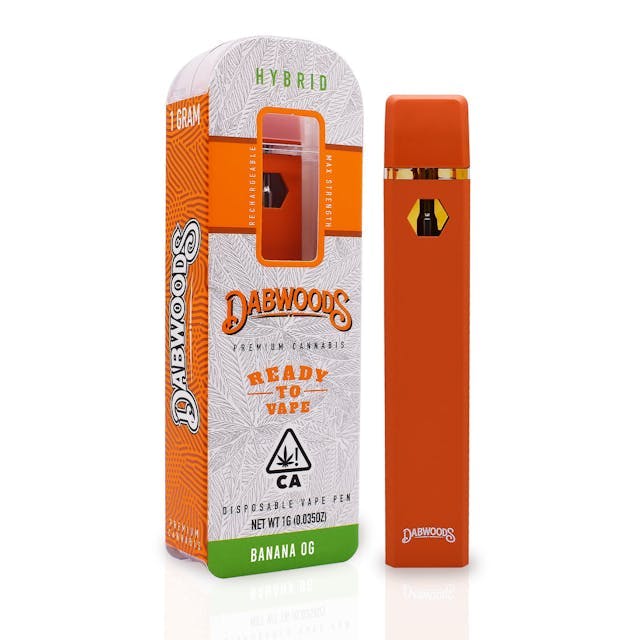 image of Dabwoods BANANA OG DISPOSABLE 1G : Vape Pens