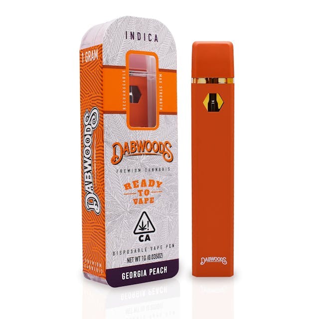 image of Dabwoods GEORGIA PEACH 1G DISPOSABLE : Vape Pens