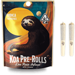 Picture of theKOA DompenKoa   Live Resin Infused Pre Rolls .7g (2pk) - Wedding Cake x Cream Caramel