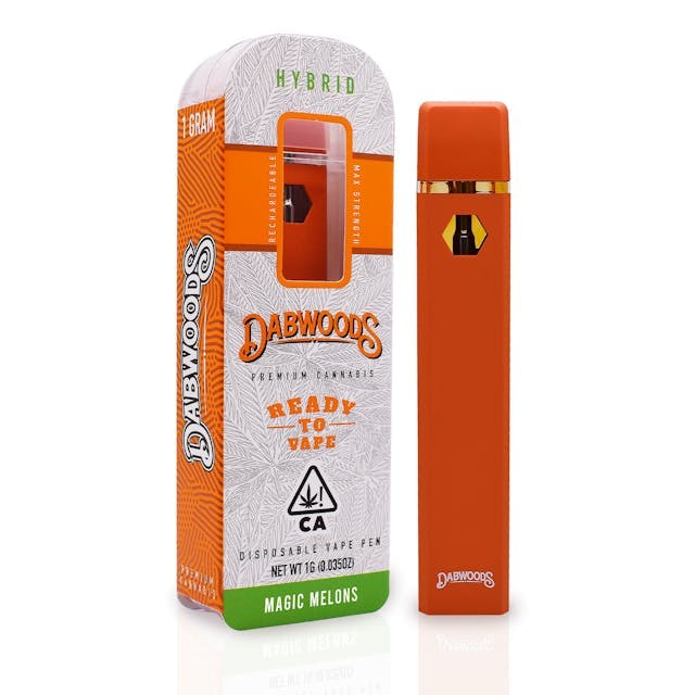 image of Dabwoods MAGIC MELONS DABWOODS 1 GRAM ALL IN ONE DEVICE : Vape Pens