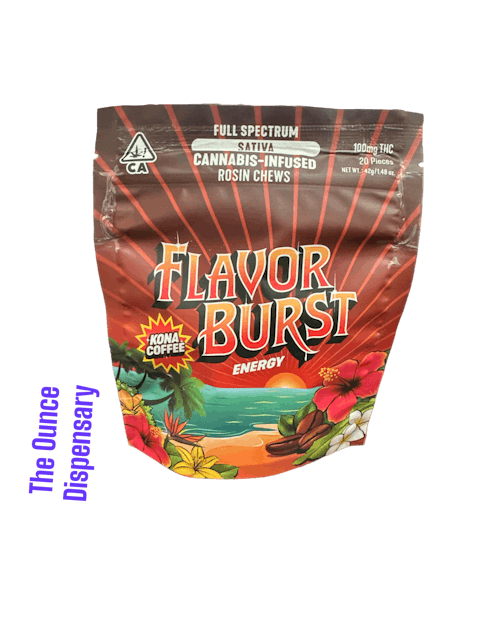image of Flavor Burst Kona Coffee Rosin Chews | 100mg THC : Edibles