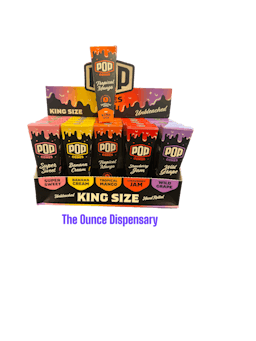 Picture of thePOP Cones King Size Tropical Mango 3 Pack Unbleached Cone