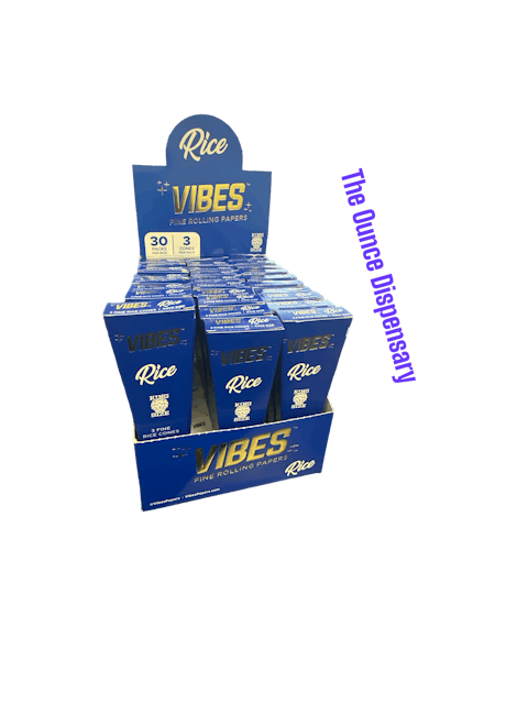 image of Vibes Wibes Rice Paper 3 Cones/pk king Size : Accessories