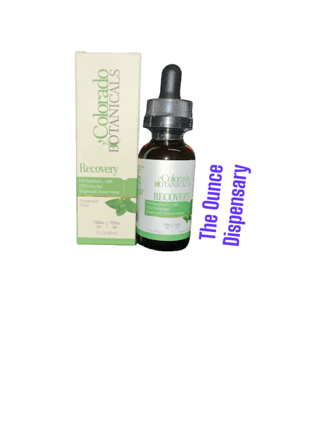 image of Colorado Botanicals Recovery Peppermint 750mg CBG + Full Spectrum CBD Oil : Accessories