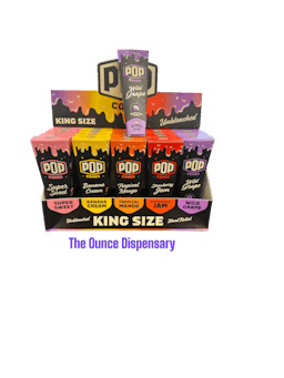 Picture of thePOP Cones King Size Wild Grape 3 Pack Unbleached Cone