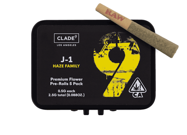 image of Clade9 J1  .5g Pre Roll 5pck : Pre-Roll Flower