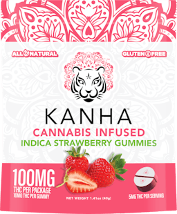 Picture of theKANHAKE   THC   Classic Indica Strawberry 100mg (10 mg/each) 