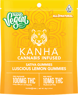 Picture of theKANHAKE   THC   NANO Sativa Vegan Luscious Lemon 100mg (10 mg/each) 