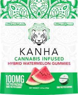 Picture of theKANHAKE   THC   Classic Hybrid Watermelon 100mg (10 mg/each) KAHNA