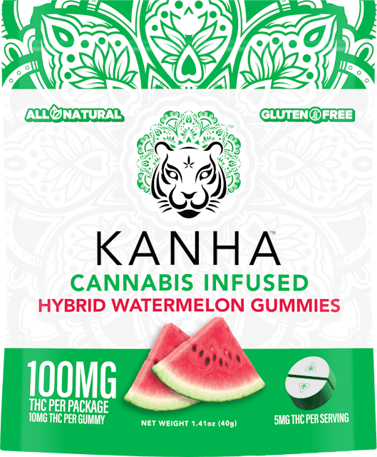 KE - THC - Classic Hybrid Watermelon 100mg (10 mg/each)-KAHNA