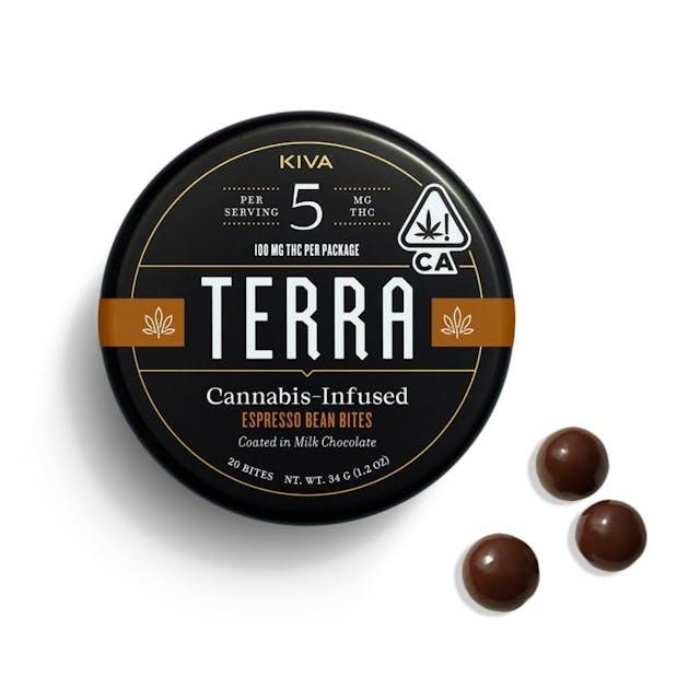 image of Kiva Confections Terra Dark Chocolate Espresso Beans : Edibles