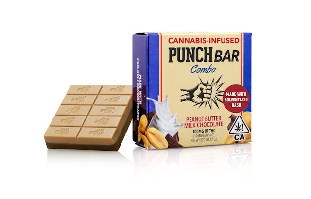 image of Punch Edibles & Extracts Peanut Butter Milk Chocolate PunchBar : Edibles