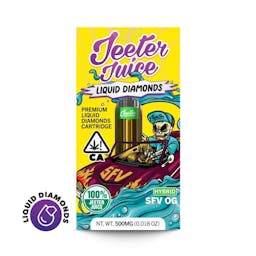 Picture of theJeeter Juice Liquid Diamonds 1G Vape Cartridge SFV OG