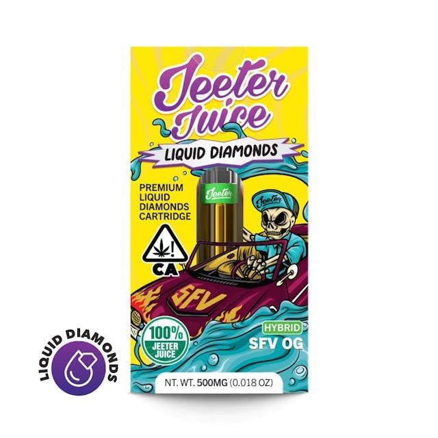 image of Jeeter  Juice Liquid Diamonds 1G ridge SFV OG : Vape Cart