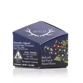 image of WYLD    Elderberry Gummies 2:1 THC:CBN   10 Pack : Edibles