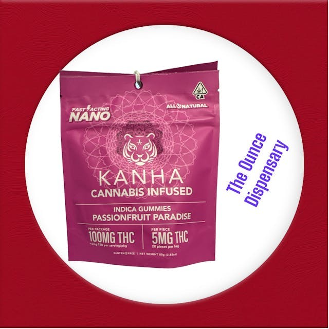 KE - THC - NANO Indica Passionfruit Paradise 100mg (5 mg/each)-KANHA
