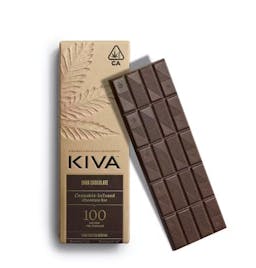 Picture of theKiva ConfectionsKiva Dark Chocolate Bar   100mg