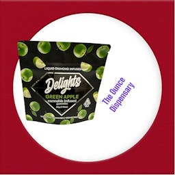 Picture of theDelightsLiquid Diamond Infused Gummies   Green Apple   100mg