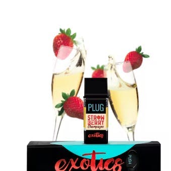 image of PLUGPLAY EXOTICS Strawberry Champagne Plug & Play : Vape Cart