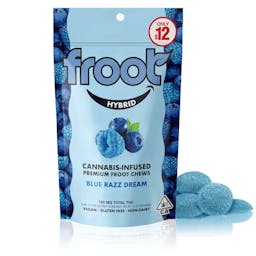 Picture of theFroot Gummies Blue Razz Dream 100mg