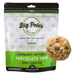 Picture of theBig Pete's TreatsChocolate Chip Cookies Sativa 100mg (10pk) Big Pete's