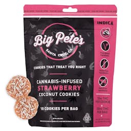 Picture of theBig Pete's TreatsVegan Strawberry Coconut Cookies 100mg Indica (10pk) Big Pete's