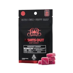 Picture of theHeavy HittersMidnight Cherry | Indica  Lights Out CBN Sleep Gummies 100mg THC |100mg CBN