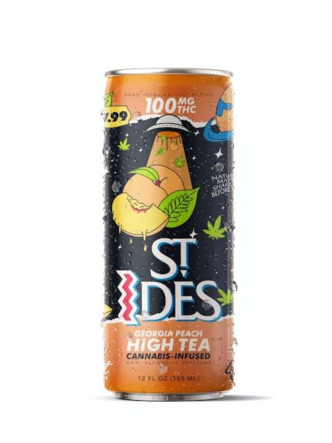 image of ST IDES GEORGIA PEACH | 12OZ HIGH TEA 100MG : Drinks