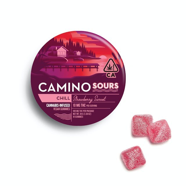 image of Camino  Sours Strawberry Sunset : Edibles