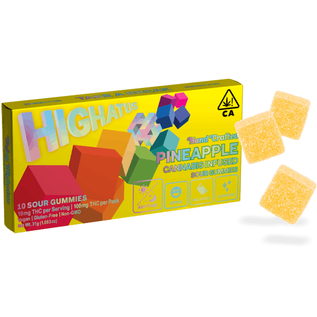 image of Cannabiotix Pineapple Sour Gummy 10PK : Edibles