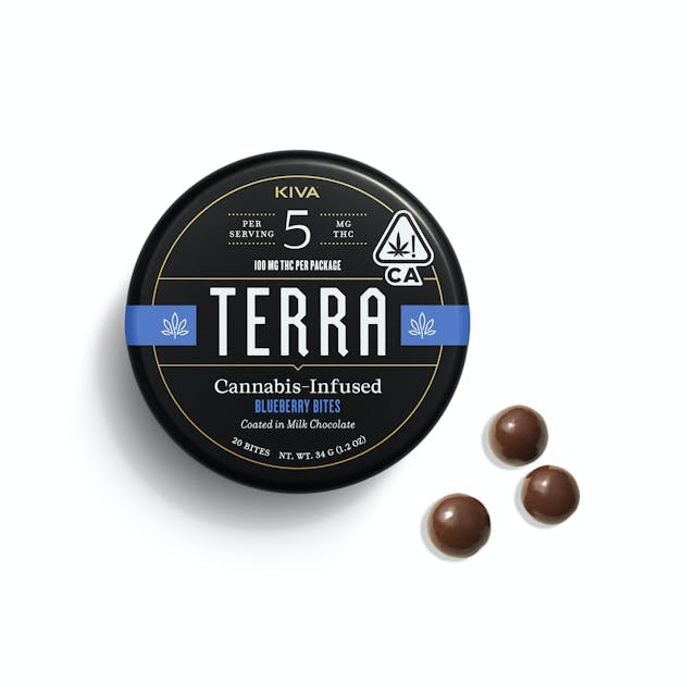 image of Kiva Confections Terra Blueberry Bites : Edibles