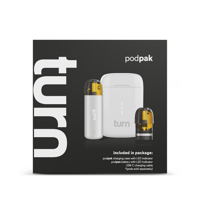 podpak | white battery TURN
