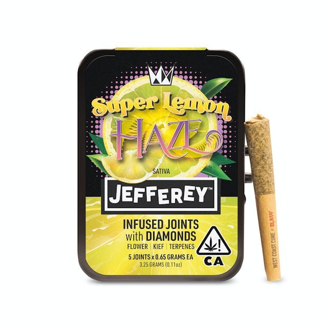 Super Lemon Haze - Jefferey Infused Joint .65g 5 Pack WEST COAST CURE