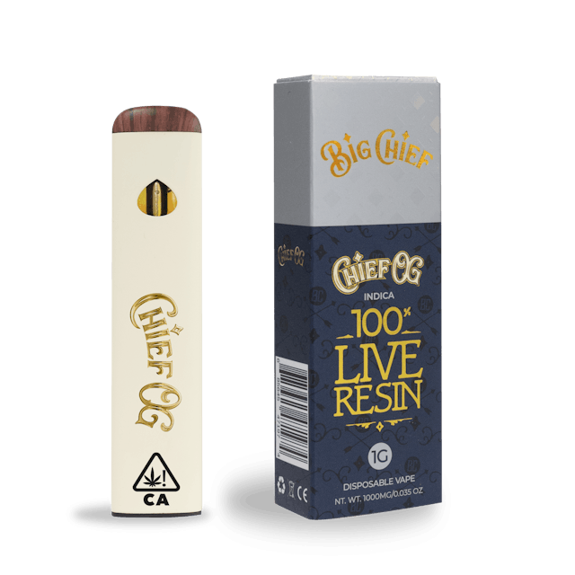 image of Big Chief Chief OG Disposable Live Resin : Vape Pens