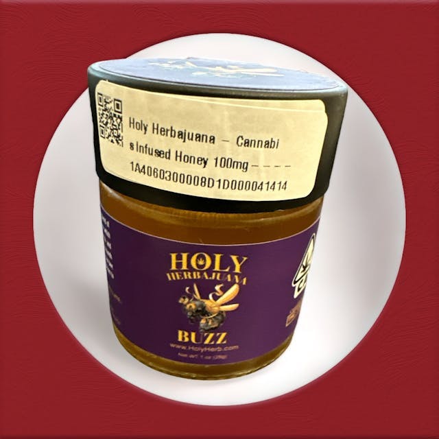 image of HolyHerb Holy Herbajuana 100mg | Cannabis Infused Honey : Edibles