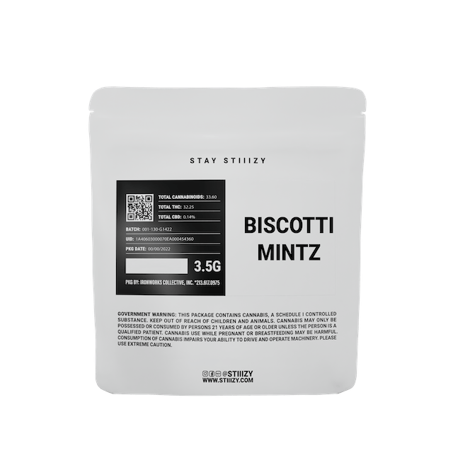 Biscotti Mintz - 3.5g White Lable