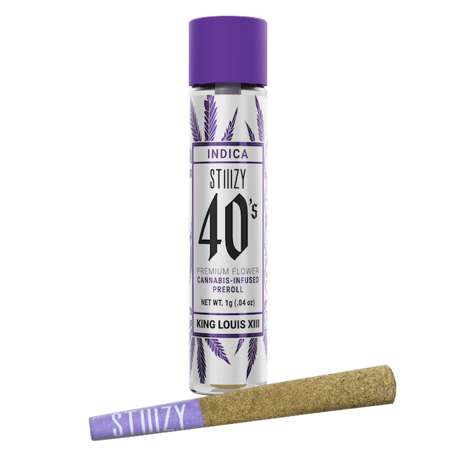 image of STIIIZY 40's King Louis XIII Preroll  1g : PreRol Infused