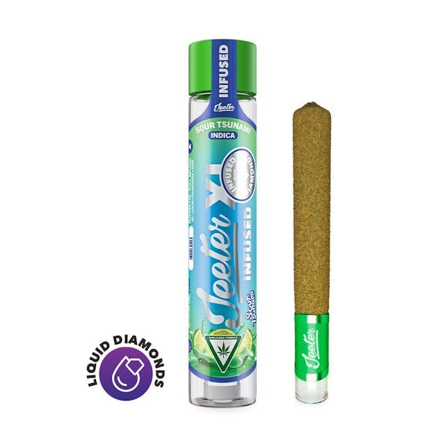 image of Jeeter Sour Tsunami XL Infused Joint   2g : PreRol Infused